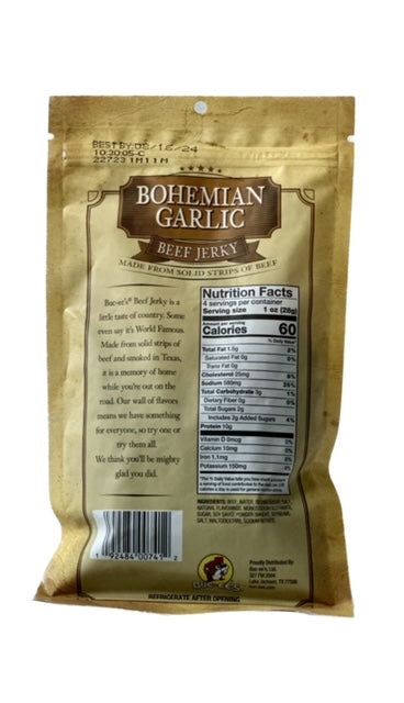 Bohemian Garlic Beef Jerky