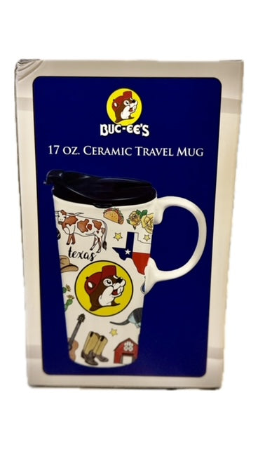 Buc-ee's Ceramic Travel Mug